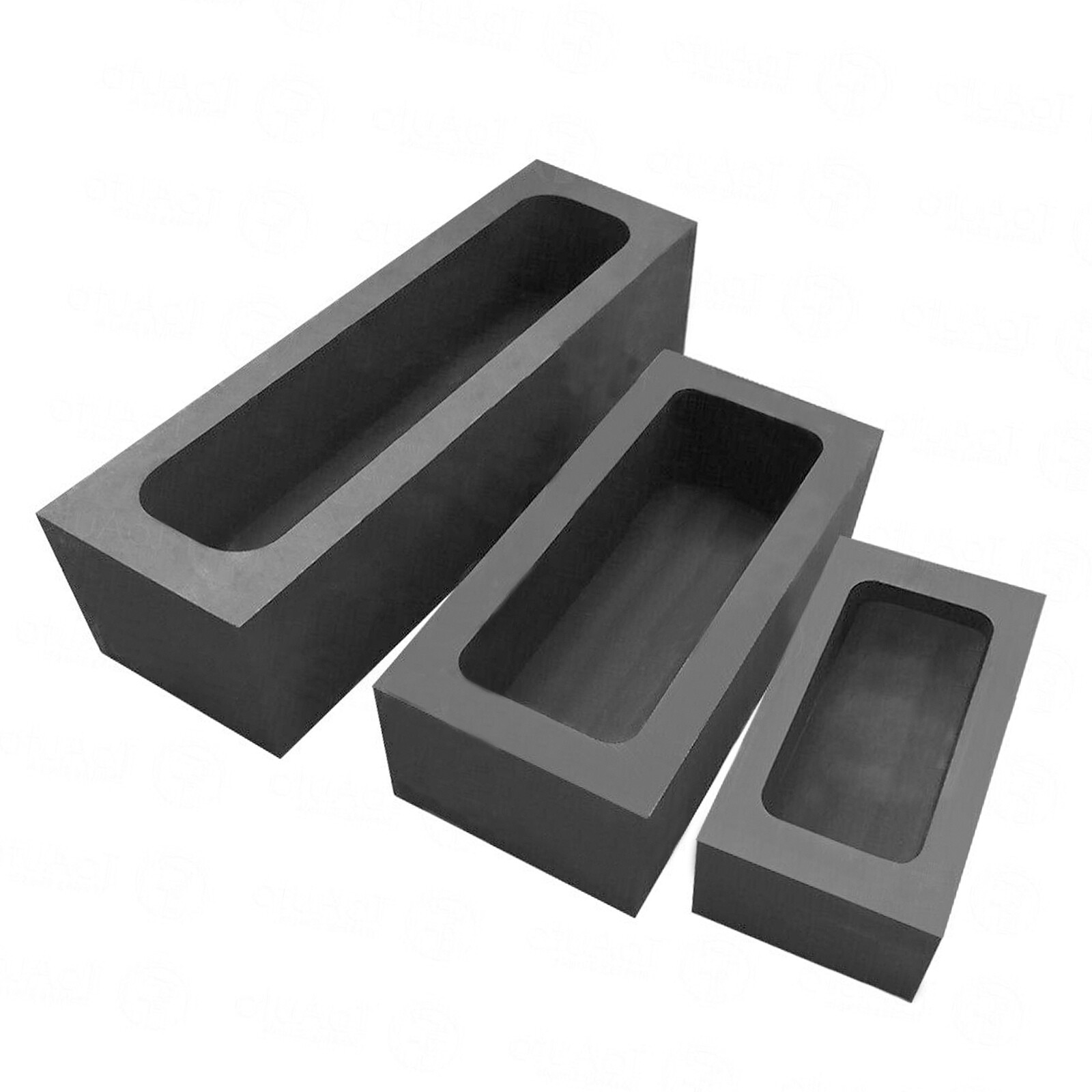 Graphite Ingot Mould Mold Bar Jewelry Tool for Melting Furnace Casting Refining
