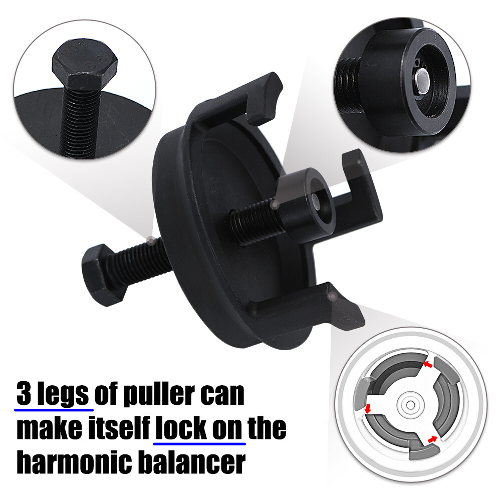 LS Harmonic Balancer Crank Pulley Puller Tool For GM Chevy Dodge Jeep Chrysler