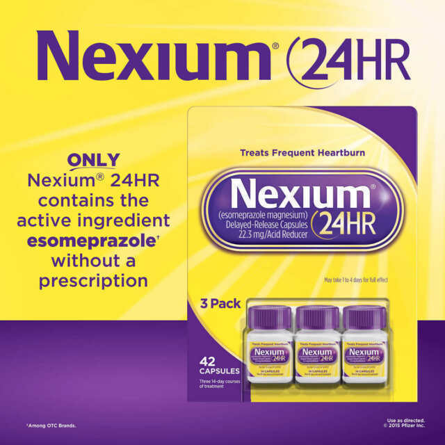 Nexium 24HR Acid Reducer 20mg - 42 Capsules, Exp: 07/26+Free Shipping