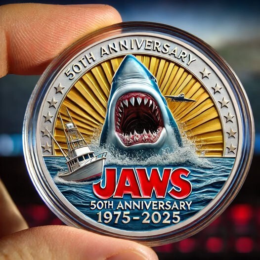 JAWS 50th Anniversary Coin  1975-2025