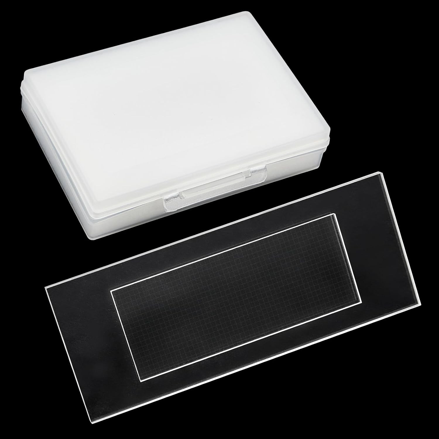 Glass Plankton Counting Cell Case Single Gridded Sedgewick-Rafter Counting Cell