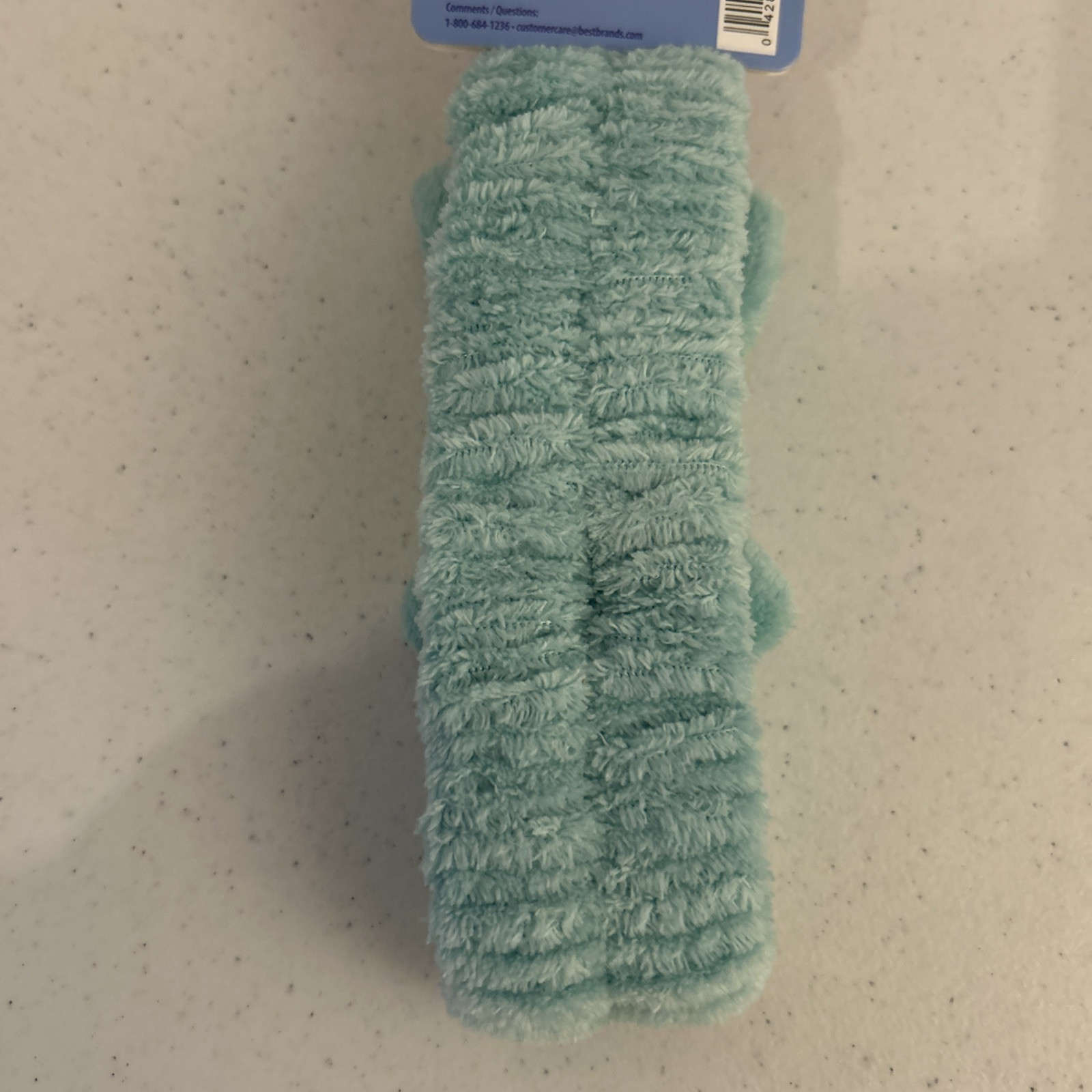 Skintimate Bow Spa Polyester Headband One Size Fits Most Light Green. NWT