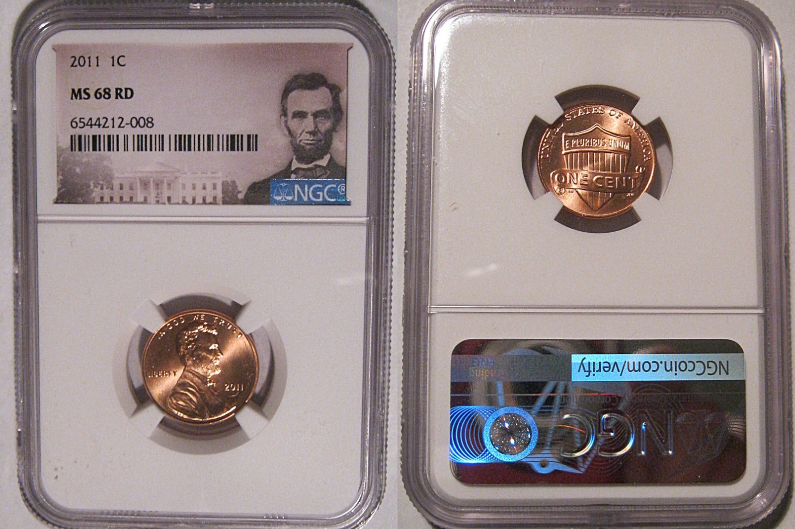 2011 P Lincoln SHIELD Cent 1c NGC MS 68 RD Lincoln Label