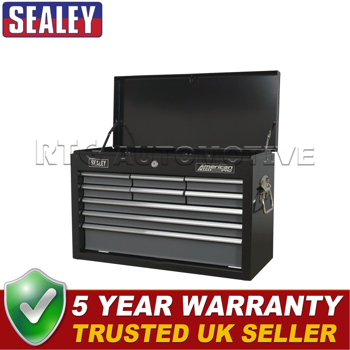 Sealey American PRO� Topchest 9 Drawer Black/Grey AP2509B