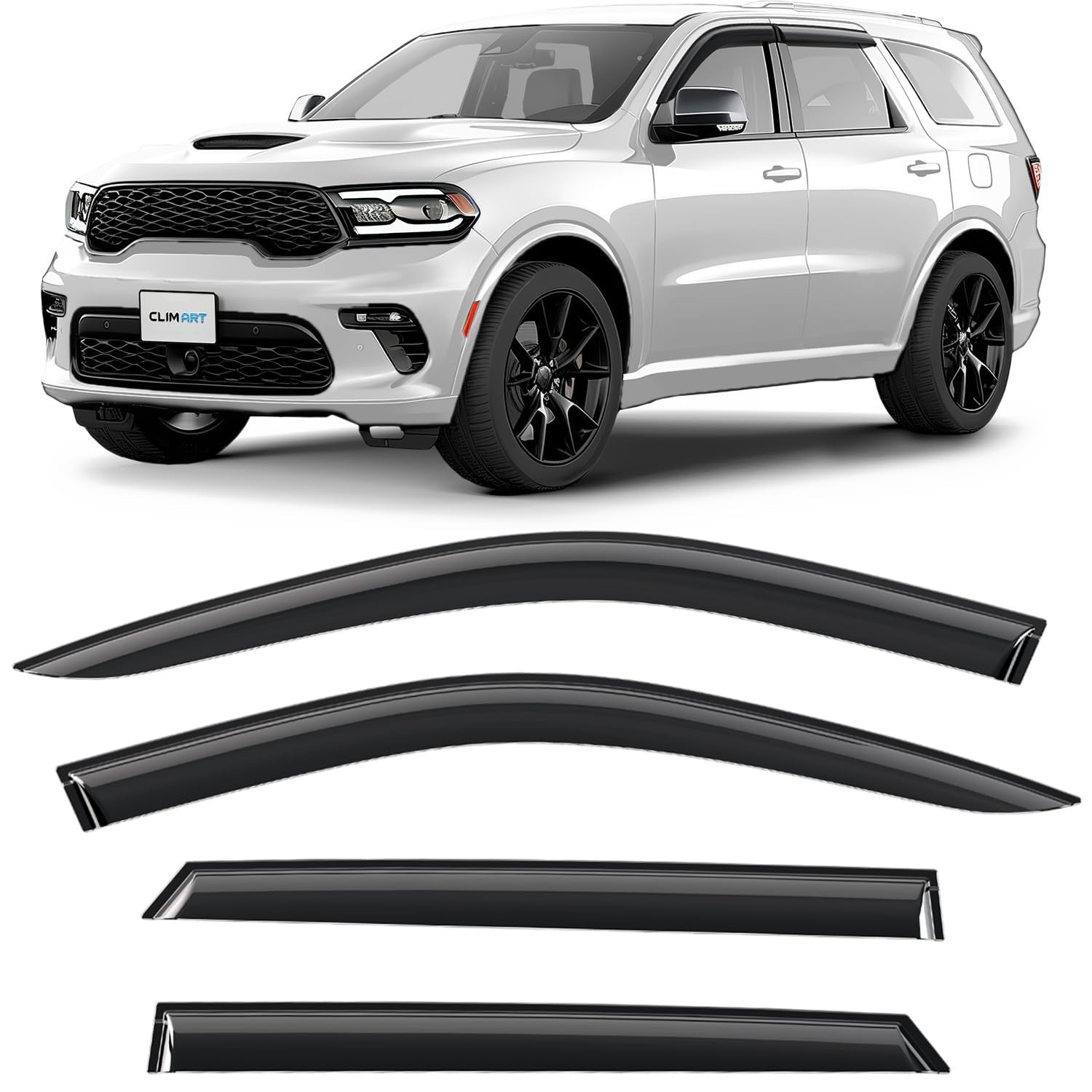 CLIM ART Incredibly Durable Rain Guards for Dodge Durango 2011-2026, Original...