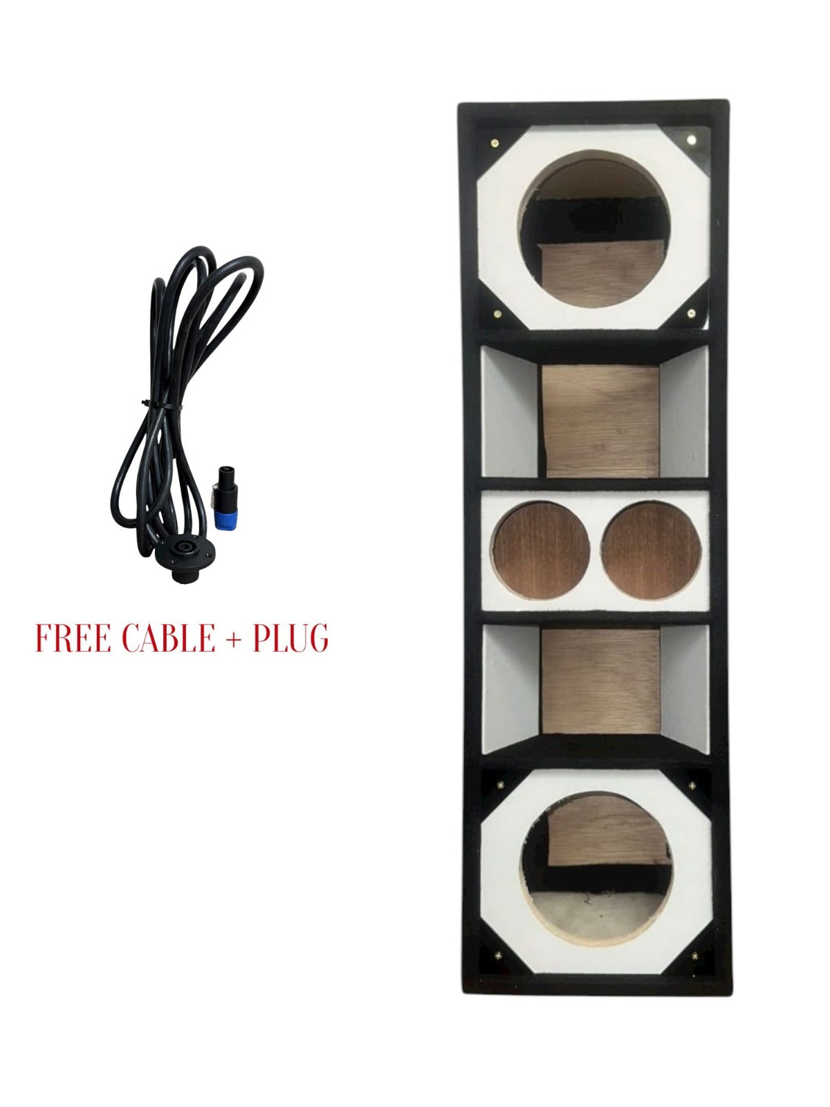 LA BOX 2 DRIVER 2 TWEETER  2 LA BOX +FREE CABLE + PLUG