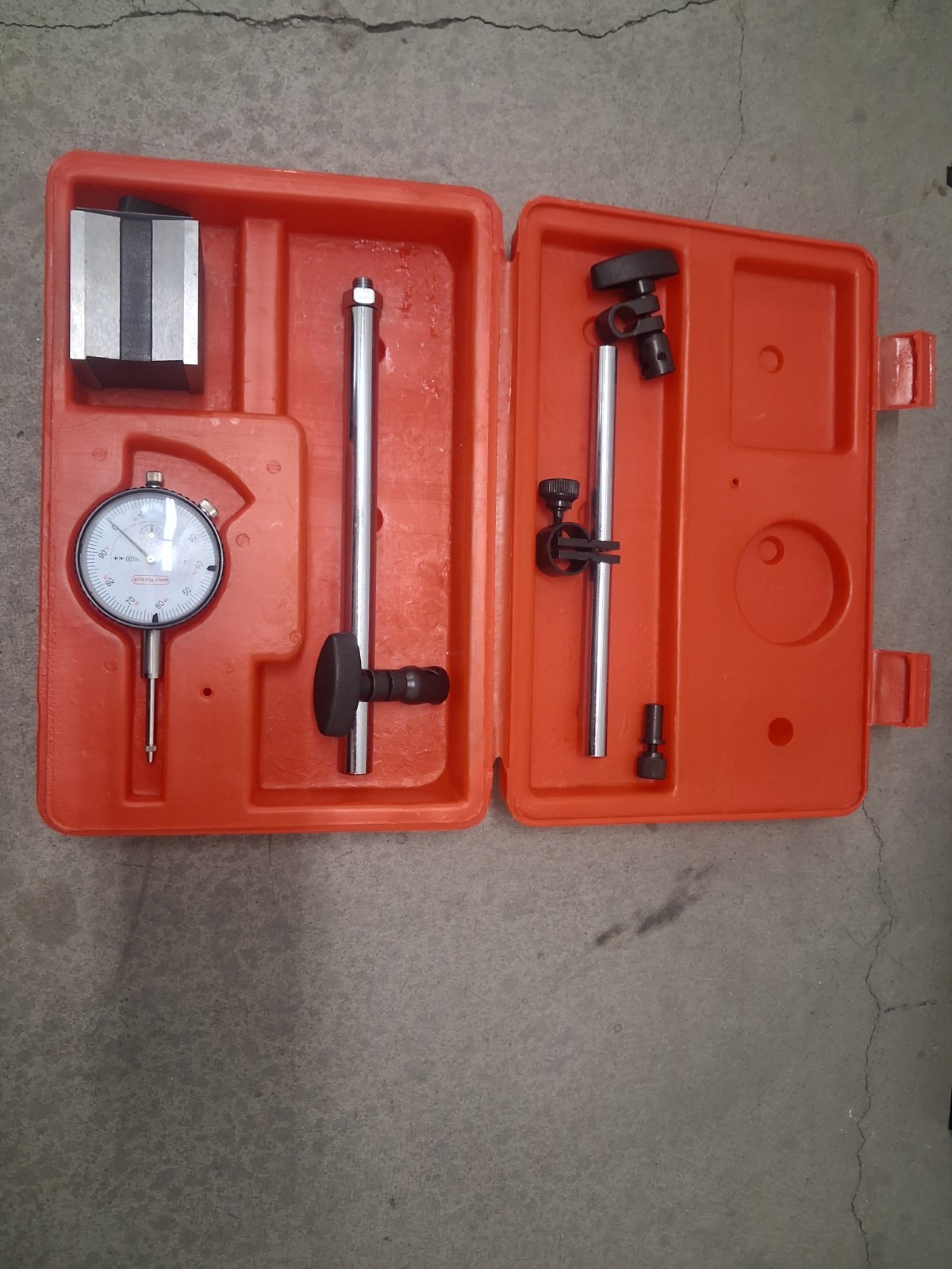 ​Grizzly Dial Indicator Magnetic Base Holder Set Machinist Measuring Tool