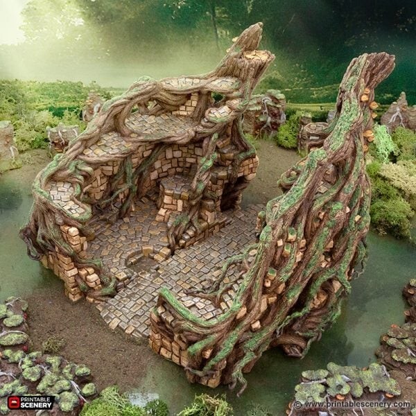 Brackencourt Fortress 3D Tabletop Terrain DND Dungeons Dragons (28mm)