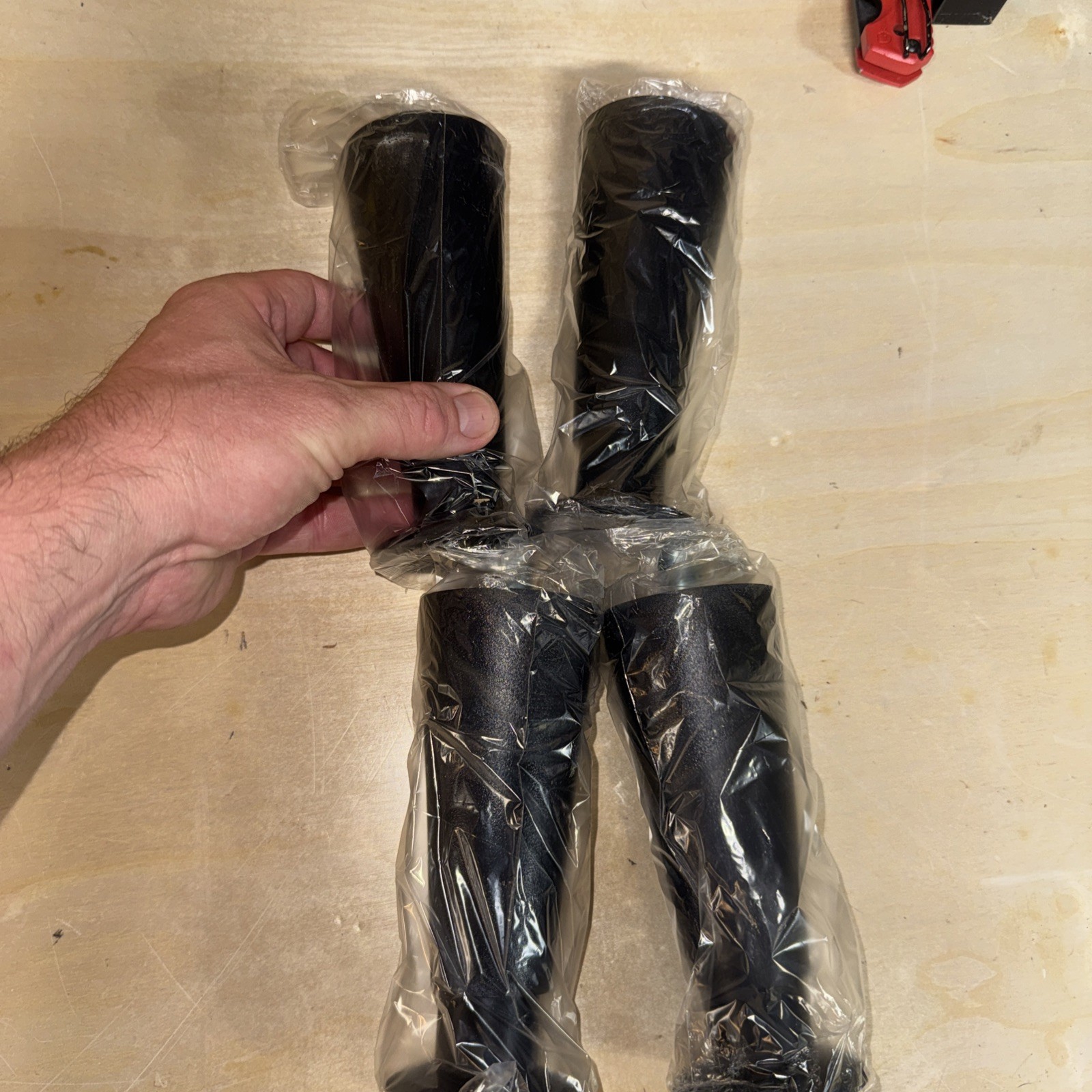 Scotsman 02-3267-01 KLP7 6" Black Enamel Ice Machine Legs Kit Set of 4