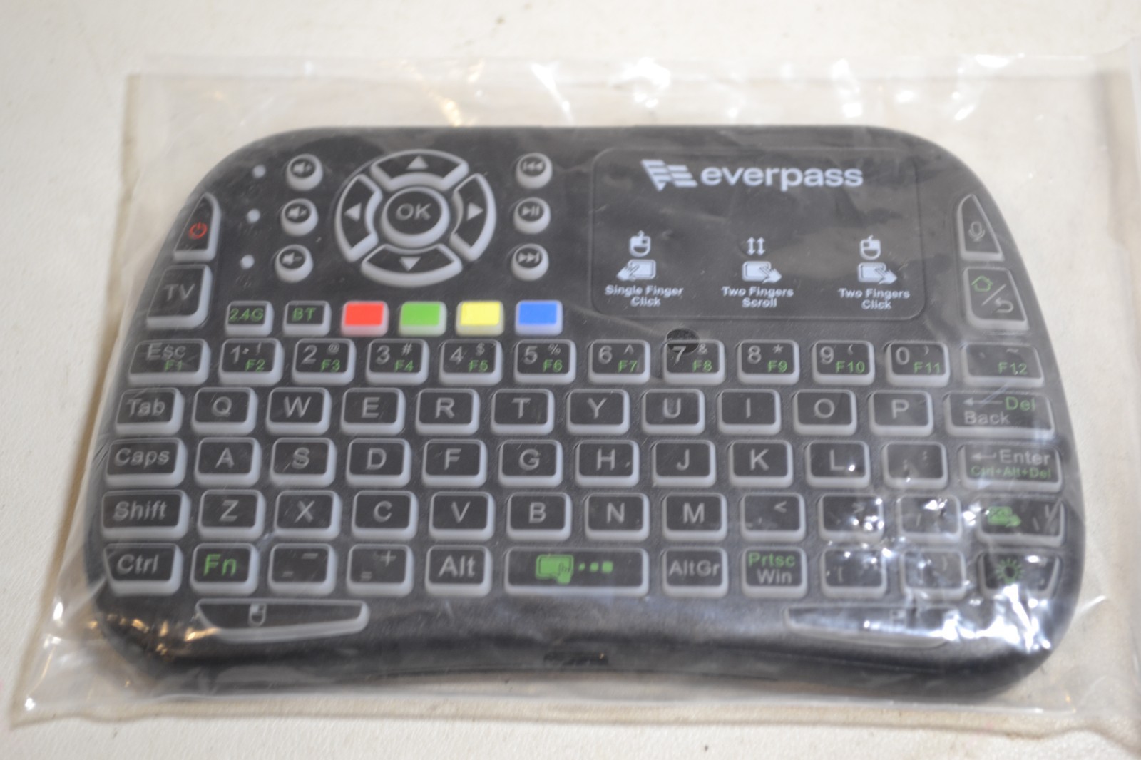 Everpass M9 Mini BT+2.4G RF/IR Backlit Remote