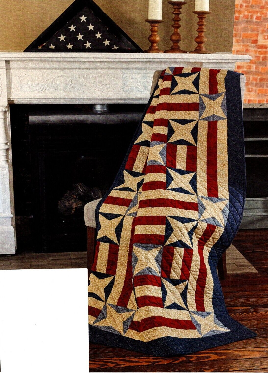 Star Spangled Banner Quilt Pattern Pieced MF