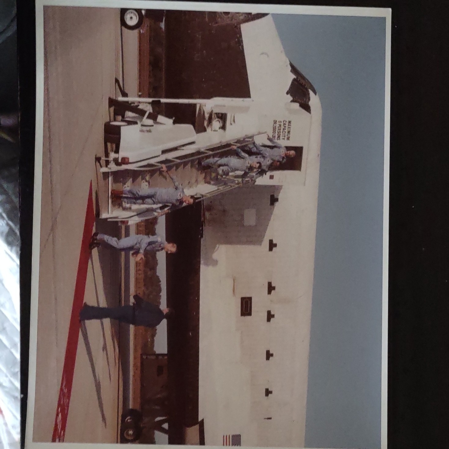 NASA STS-41B Challenger Crew Arrival Astronaut Boarding Photo 1984