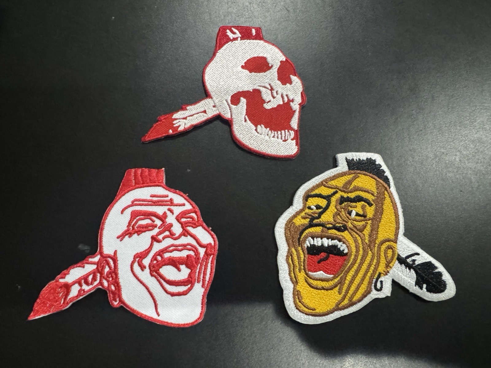 (3) Vintage Retro Classic Atlanta Milwaukee Braves Logo Patch New Old Stock ⚾️