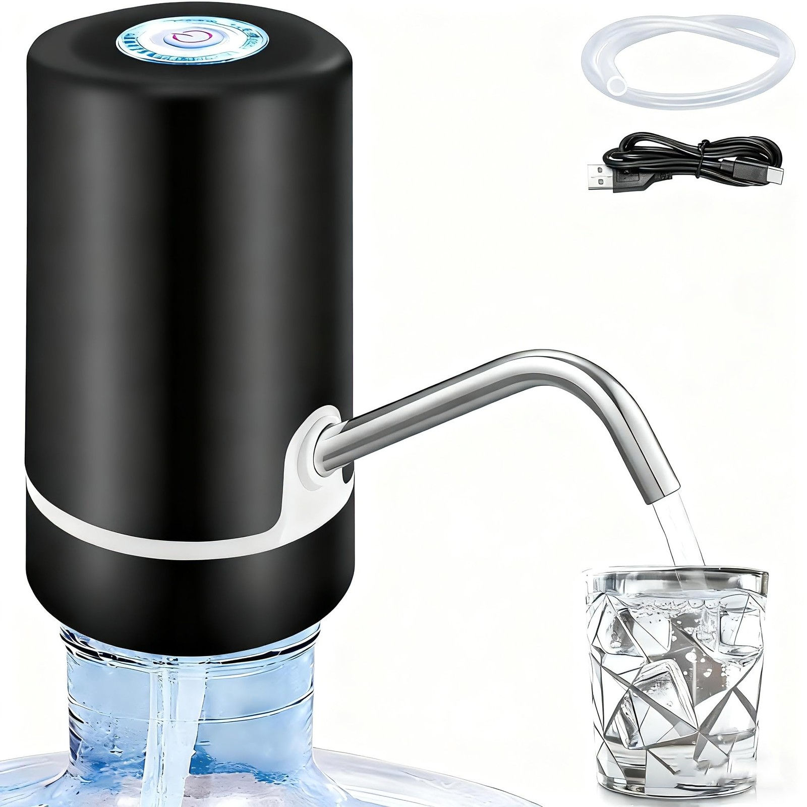 Water Dispenser Pump-5 Gallon USB Rechargeable Portable, Electric Water Pump ...
