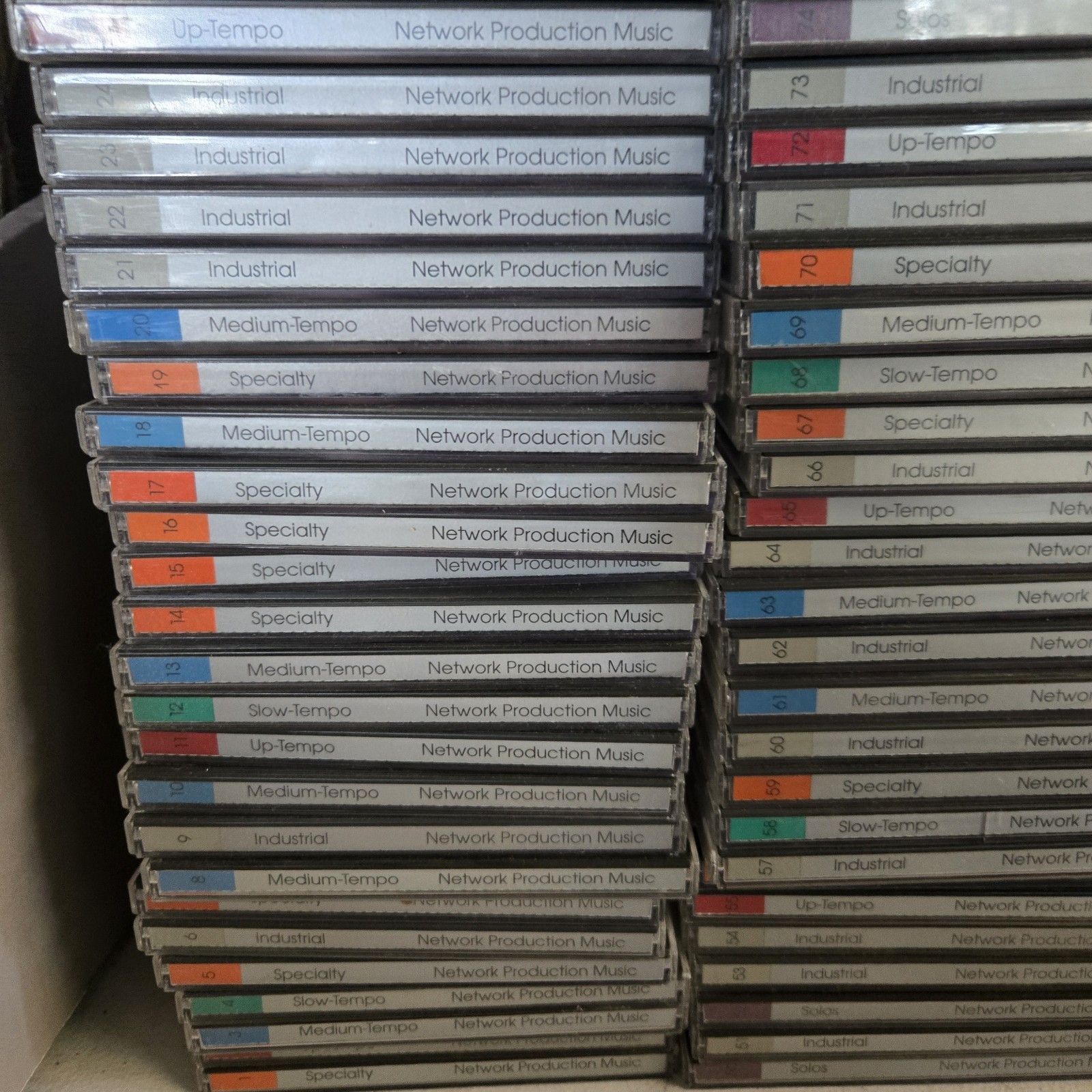Network Production Music Audio CDs & Sound Effects Sampling 288 CD LOT w/Catalog