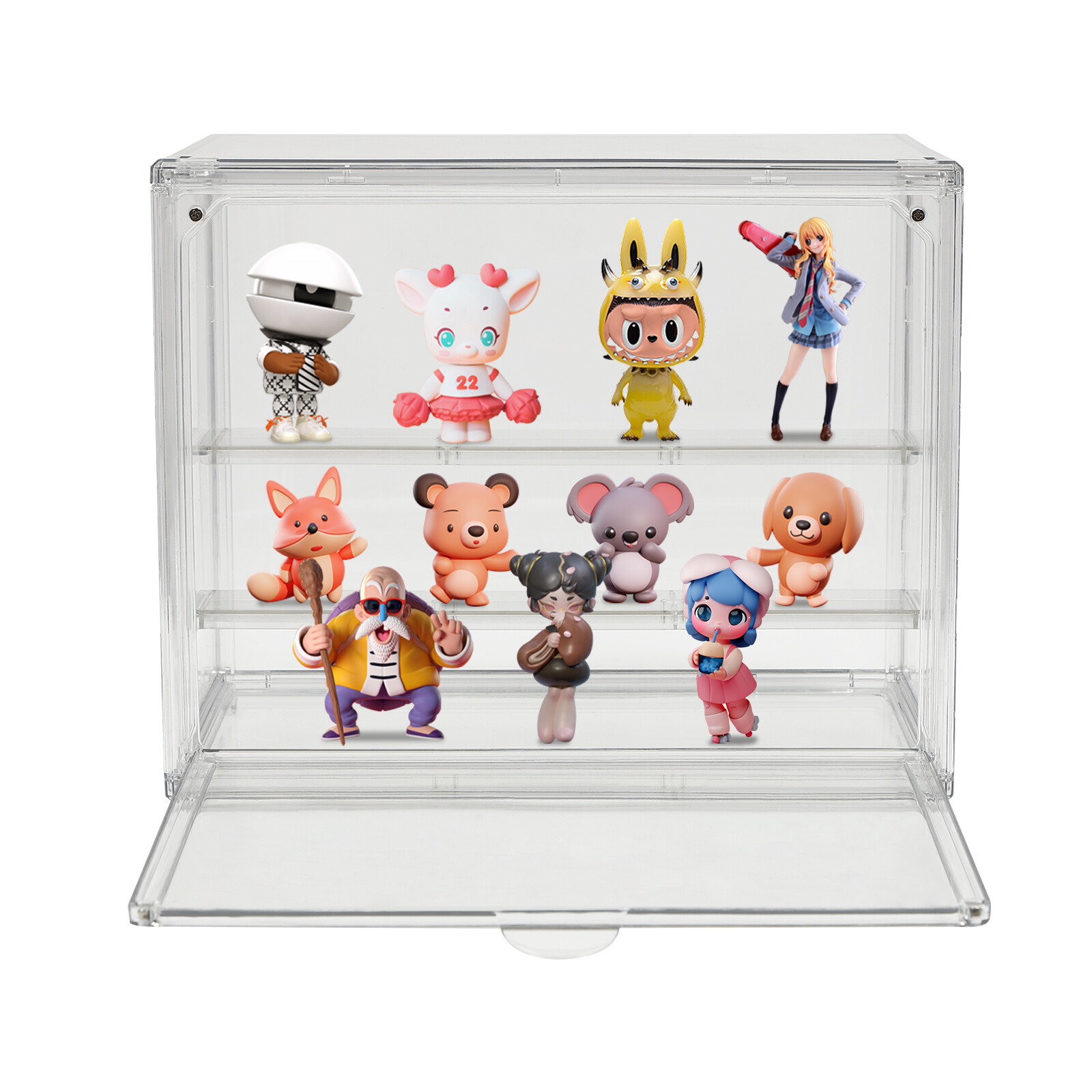 Clear 2-Tier PET Display Case Countertop Bread Cake Cupcake Storage
