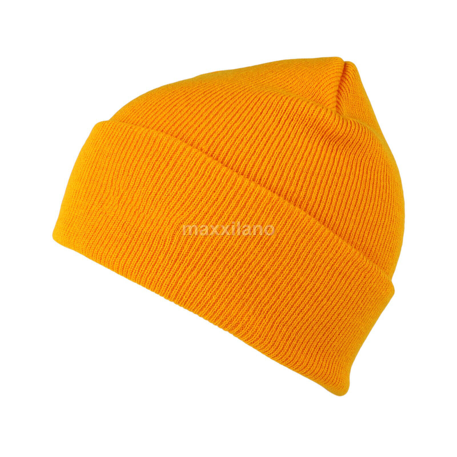 Beanie Hat Men Women Plain Knit Ski Cap Warm Slouchy Skull Winter Cuff Thermal