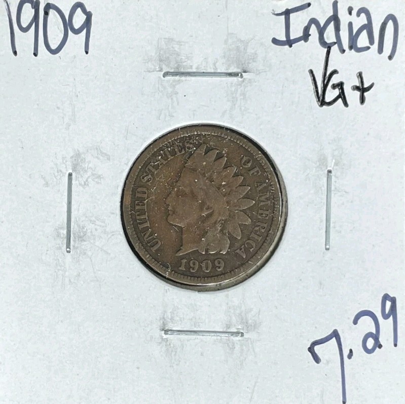 1909 INDIAN HEAD CENT ~VG+  ~NICE COIN~