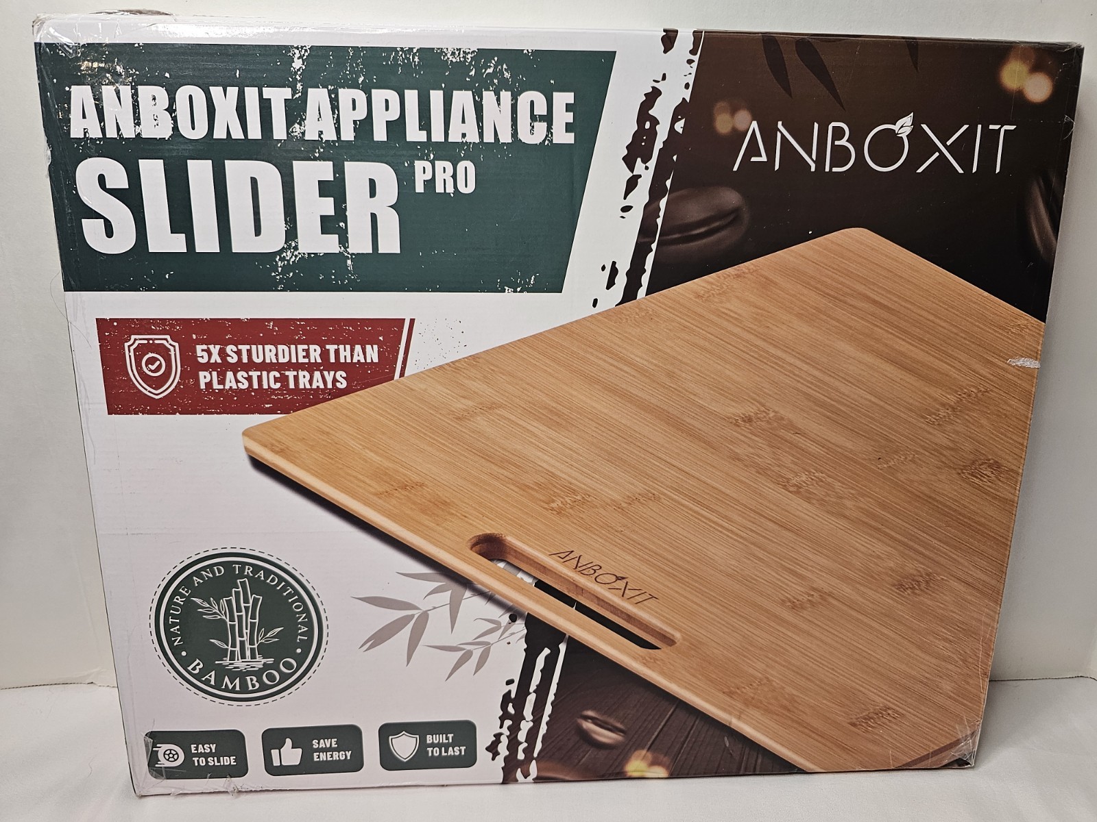 Anboxit Bamboo Appliance Slider 13X16 Inchs
