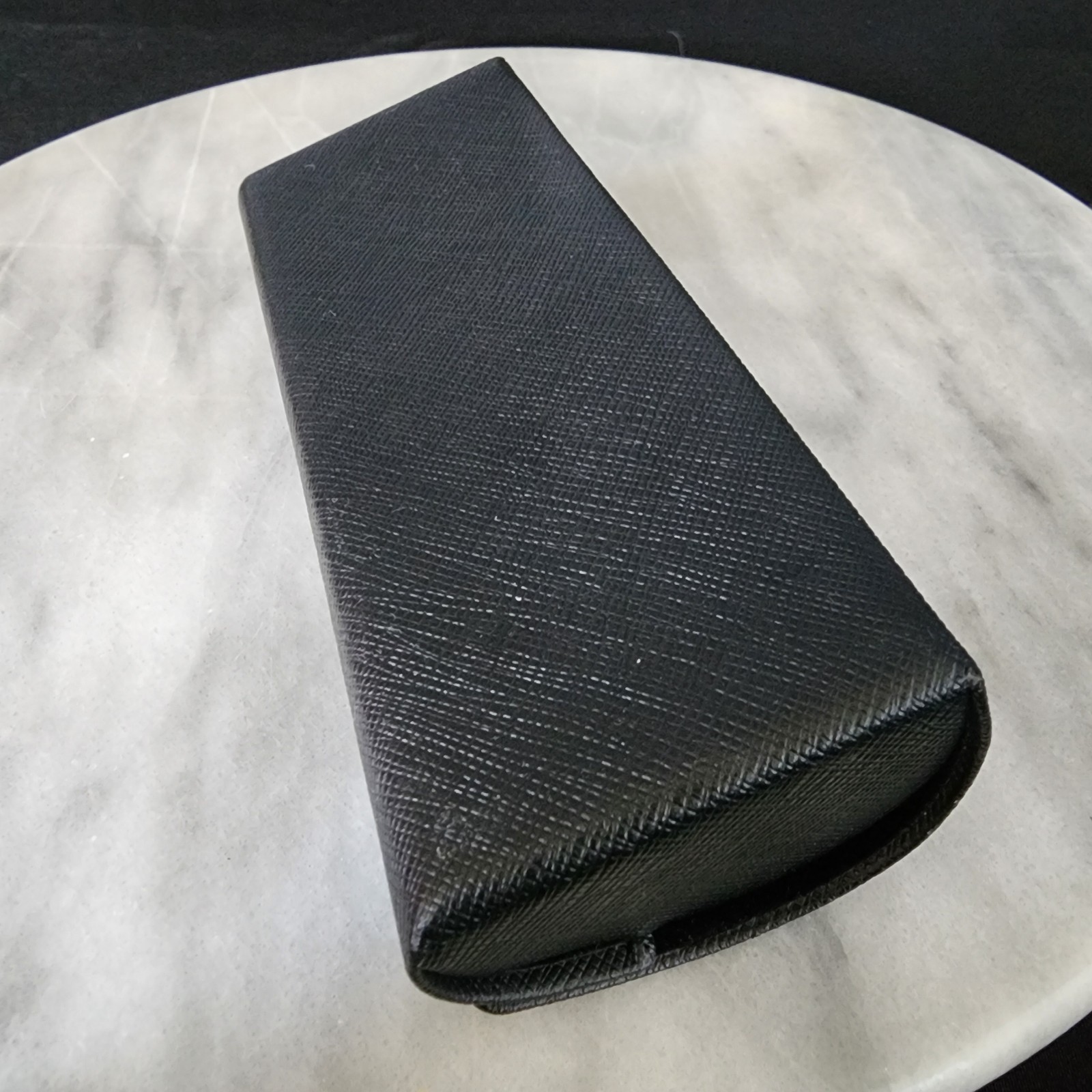 Prada Universal Black Small Hard Case for Eyeglasses Sunglasses Cleaning Cloth