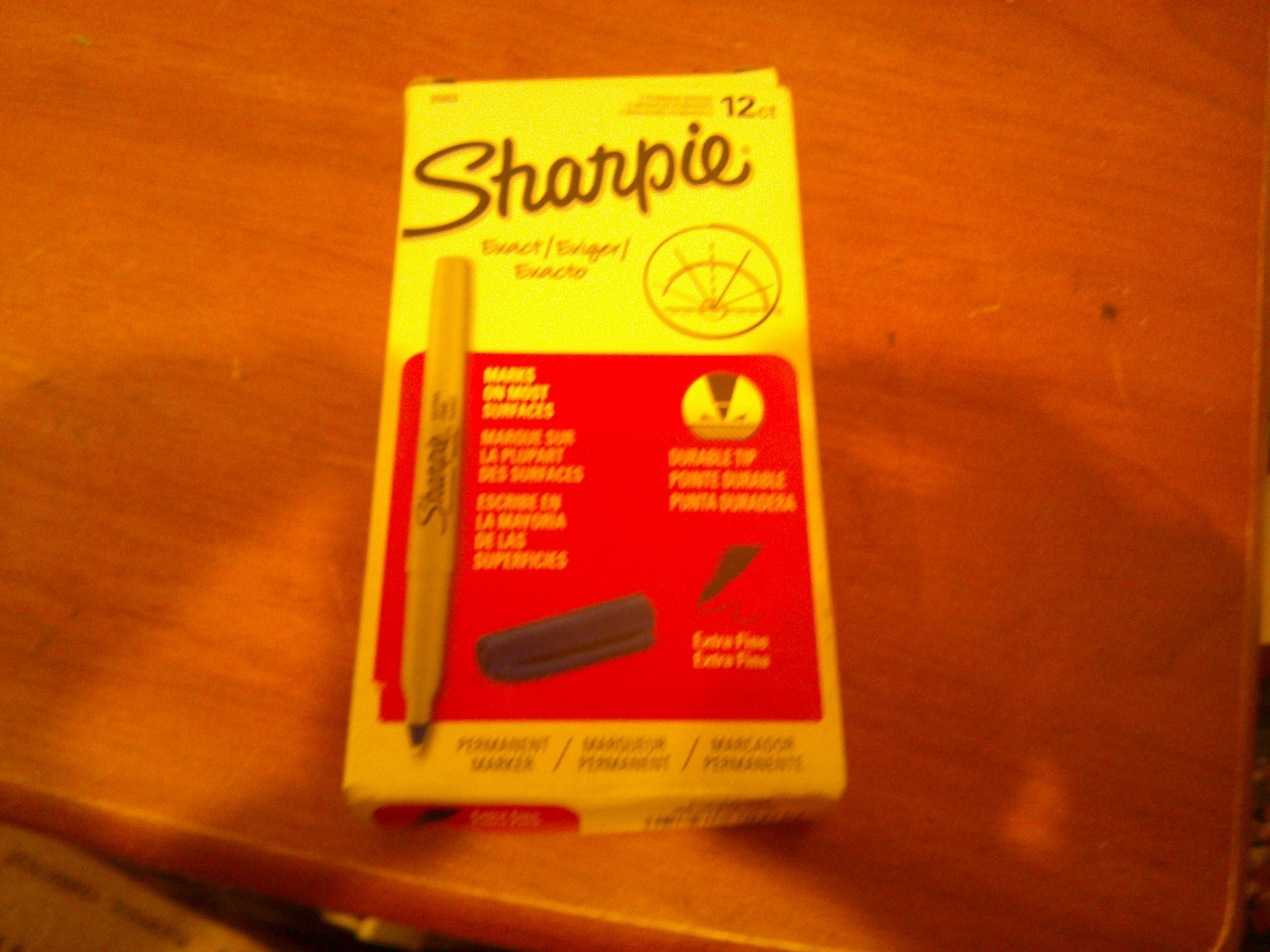 12 Pack BLUE Sharpie PERMANENT Markers Fine 30003