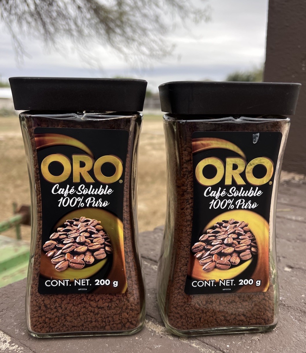 2- ORO CAFE SOLUBLE 100% PURO, ORO INSTANT COFFEE 100% PURE . 200g (7oz) MEXICO