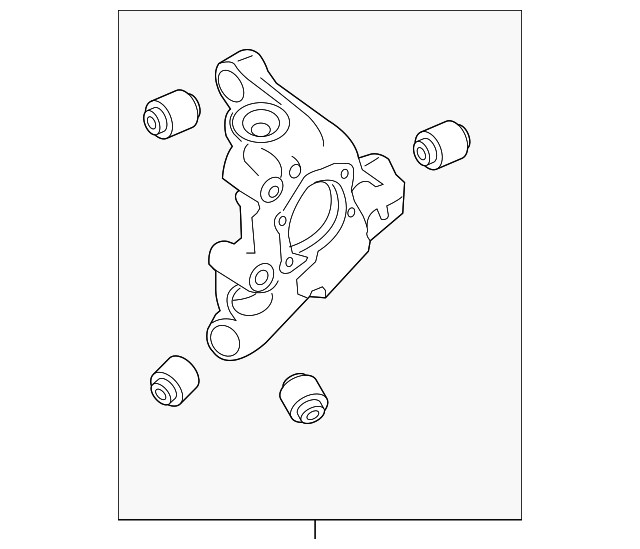 Genuine Nissan Suspension Knuckle 43018-6CA1A