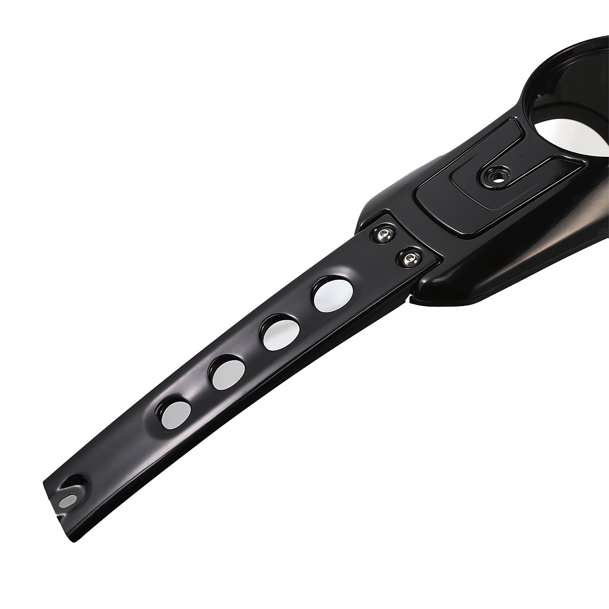 Gloss Black Metal Switch Console Dash Panel For Harley Softail Fat Boy 2018-2025