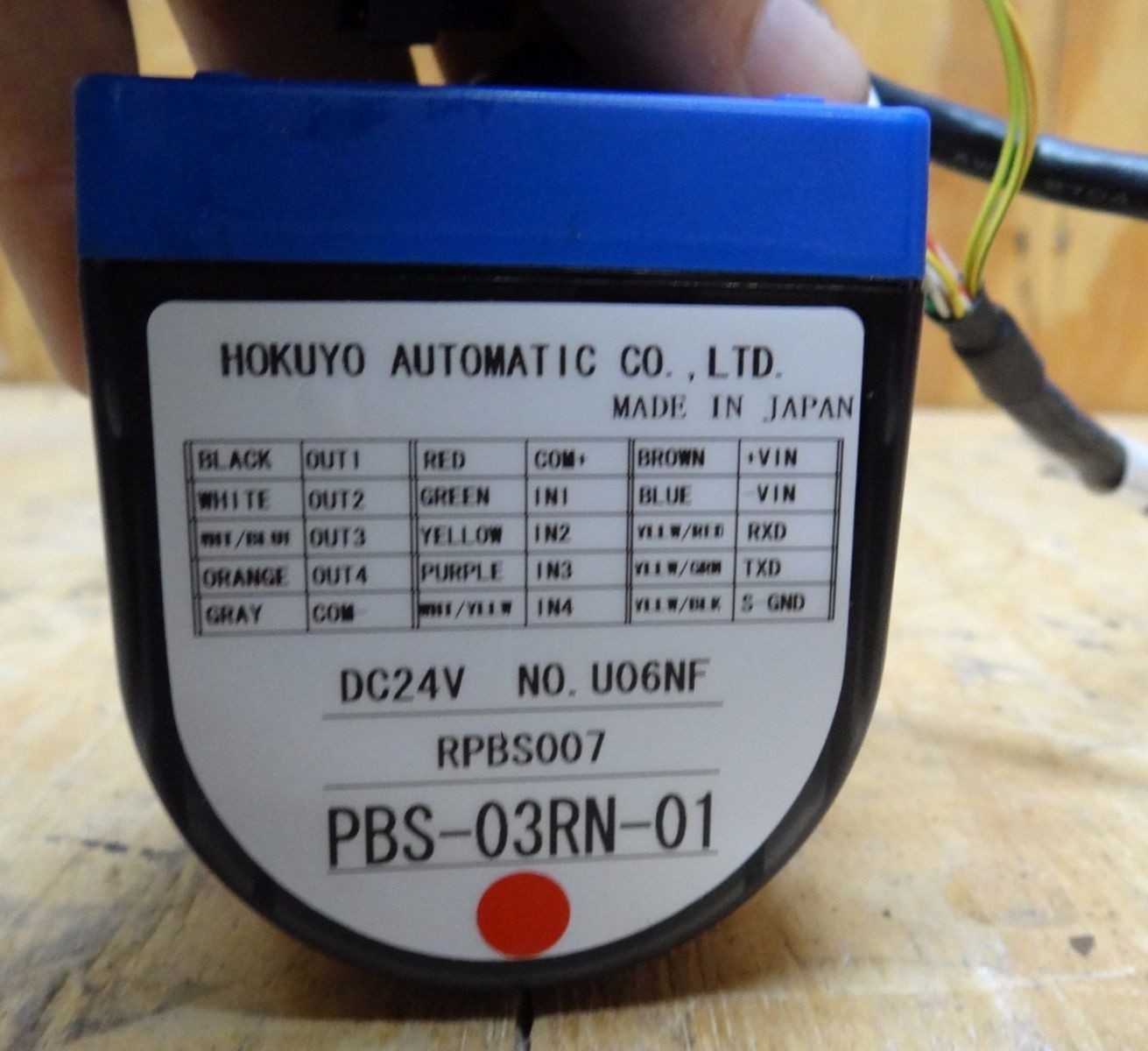 HOKUYO AUTOMATIC PBS-03RN-01 DISTANCE MEASUREMENT OBSTACLE DETECTOR