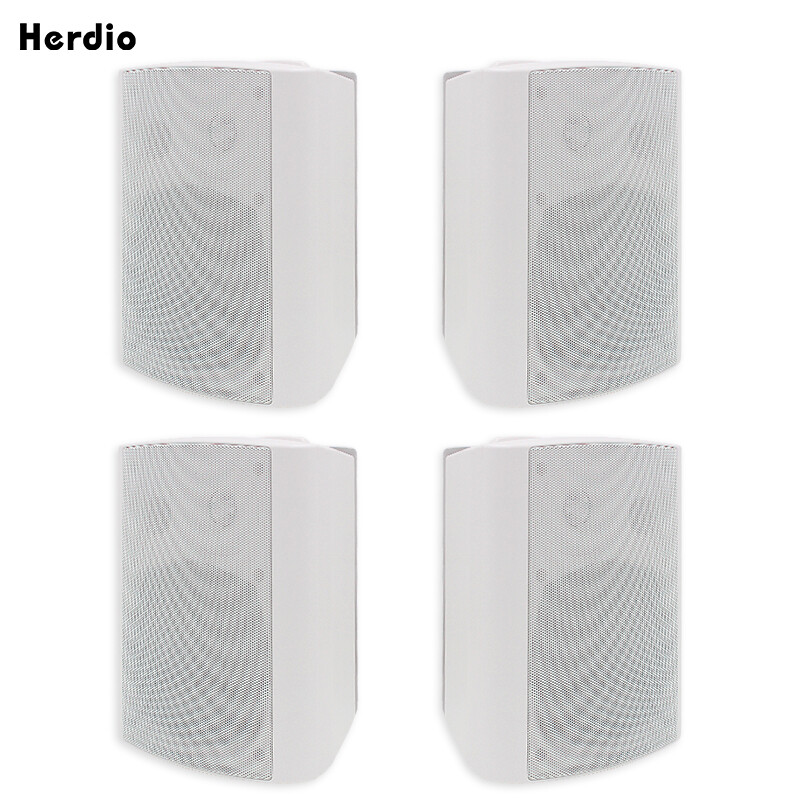 5.25"Outdoor Indoor Patio Bluetooth Speakers Waterproof Wired Wall Mount System