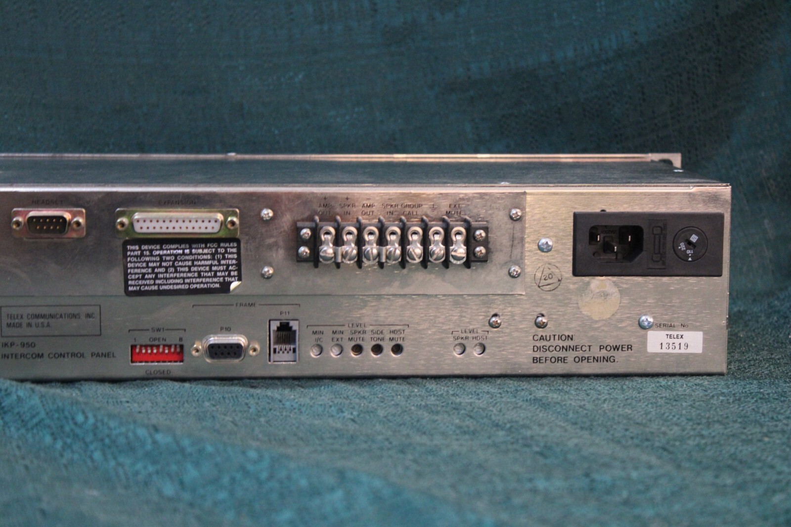 RTS Telex Matrix Intercom System IKP-950 Intercom Control Panel