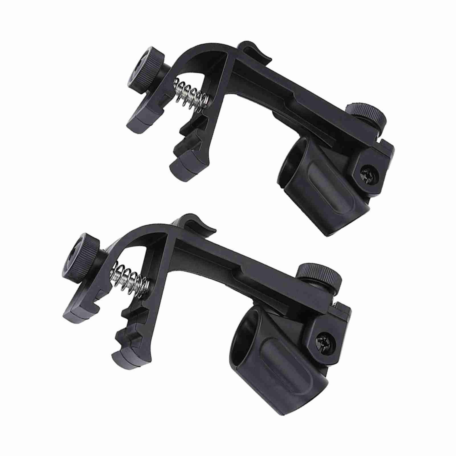 2 Pcs Adjustable Drum Mount Microphone Clip For Hands-Free Recording Or