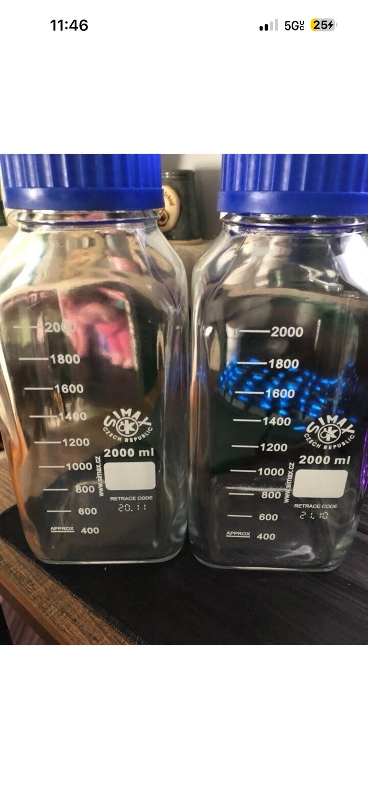 United Scientific® SIMAX Borosilicate Glass GL80 Media Bottle | Wide Clear