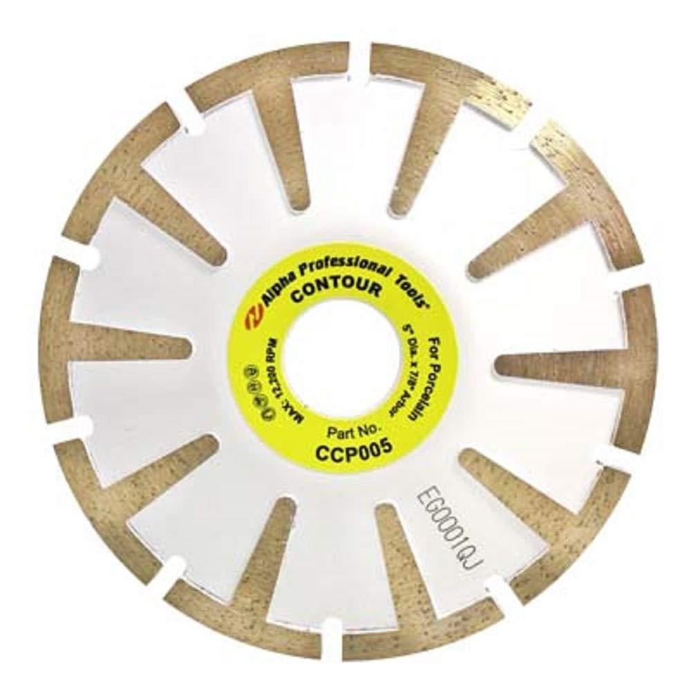 Alpha Professional Tools Contour Blade 4-1/2" - For Porcelain- CCP045