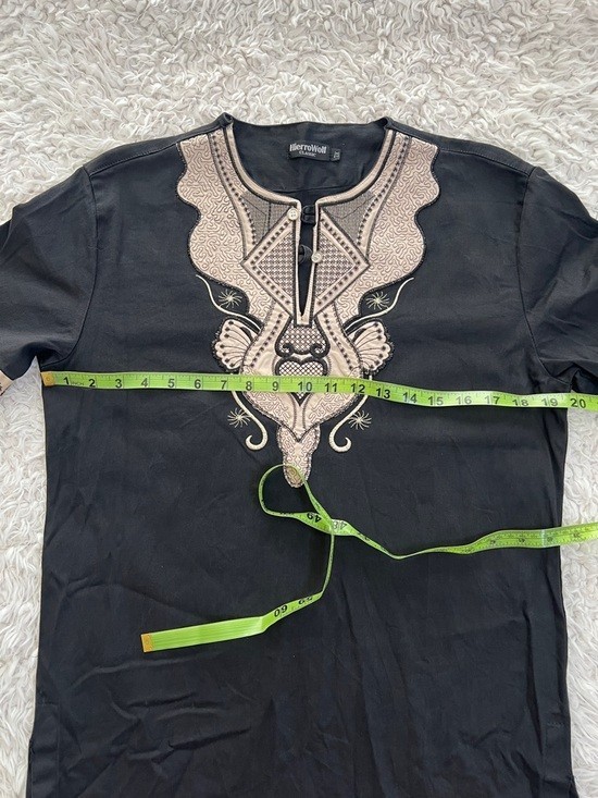 Hierrowolf Classic African Design Black Size XL Unisex Cultural