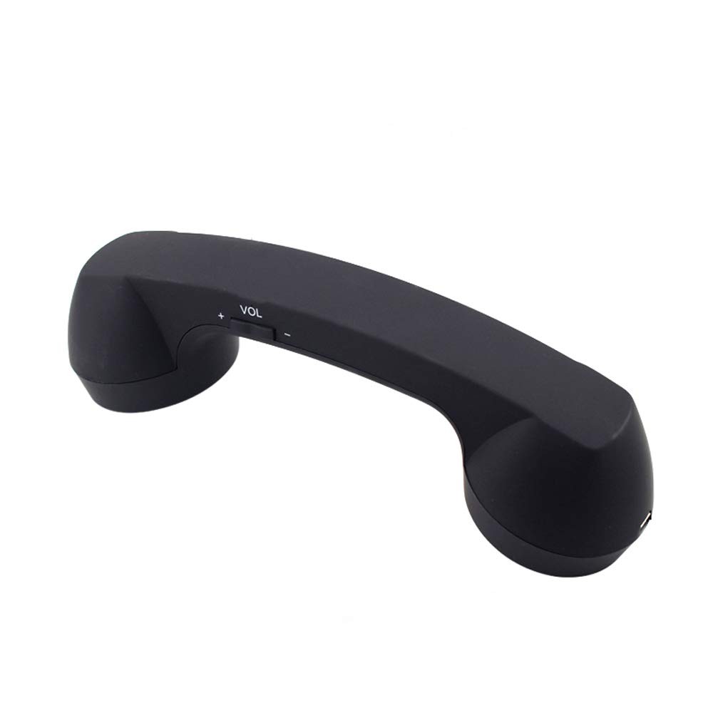 Wireless Retro Telephone Handset RadiationProof Headset for Mobile Call Black