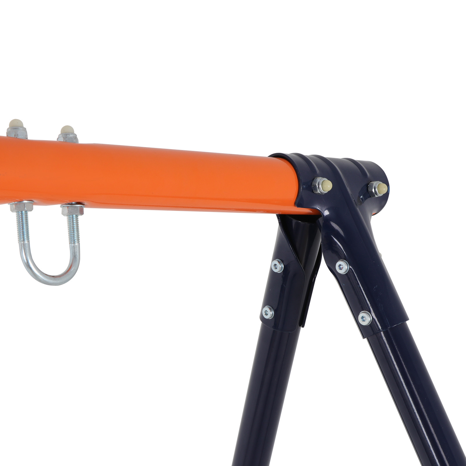 Metal A-Frame Swing Set Frame Stand Fun Play Chair Kids Children Backyard Home