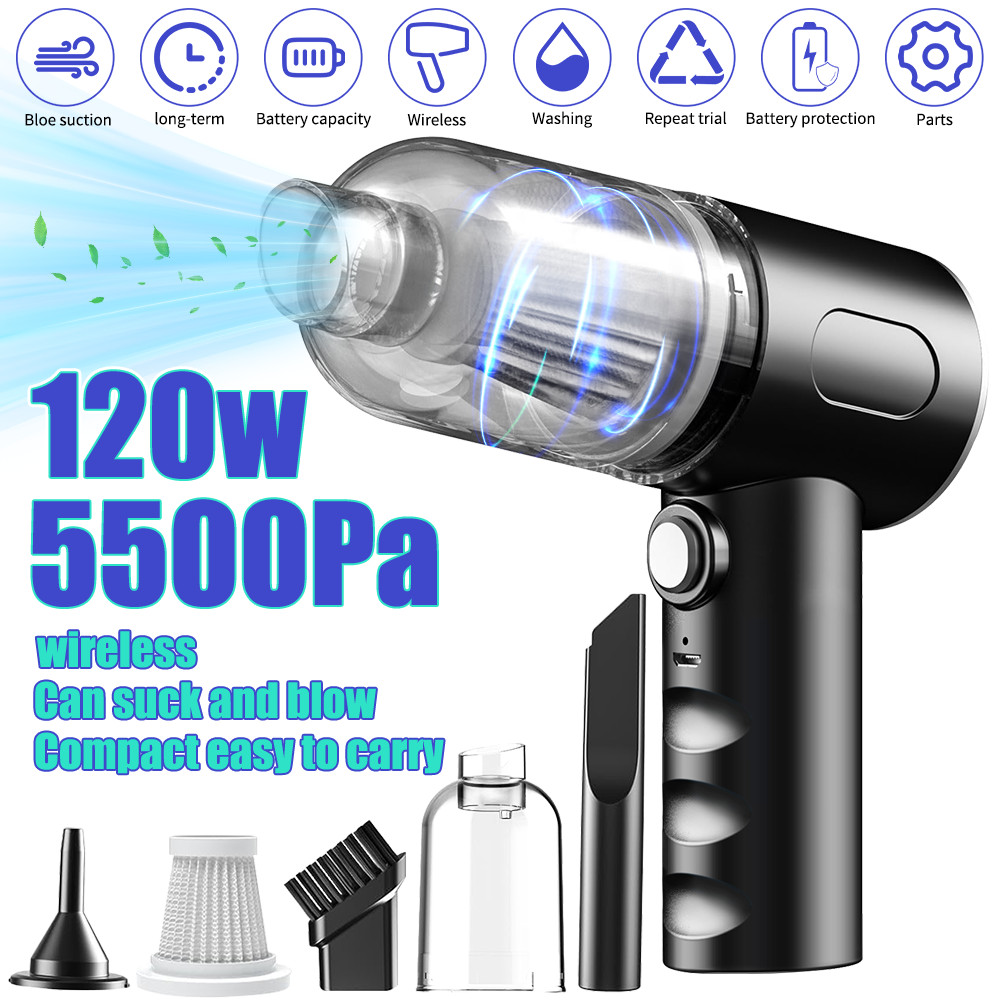 Compressed Air Duster Rechargeable Computer Vacuum Cleaner for PC Keyboard Toys