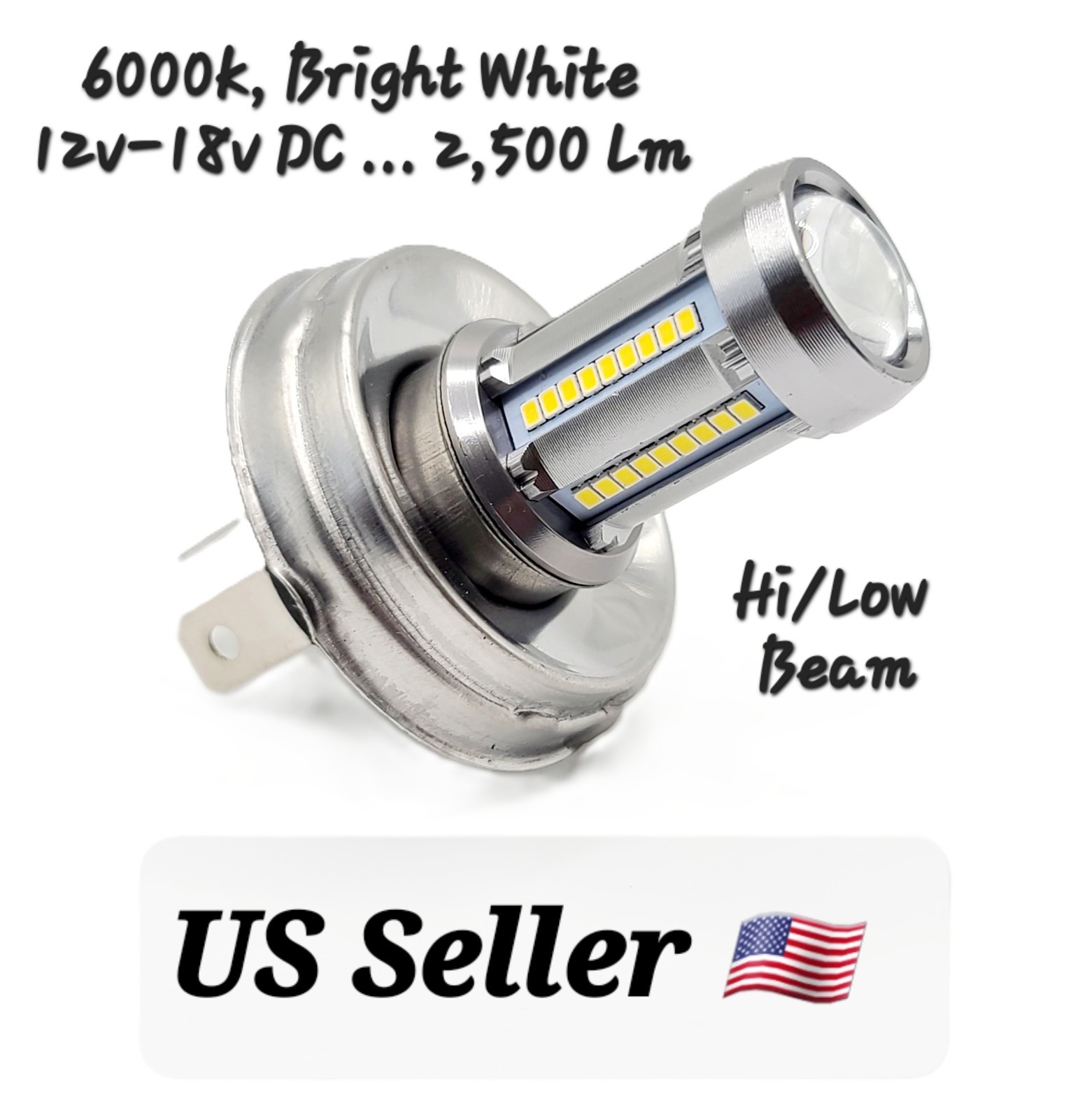 Premier LED headlight bulb for LUCAS 410 12 v 45/40W P45T TRIUMPH NORTON 06-8019