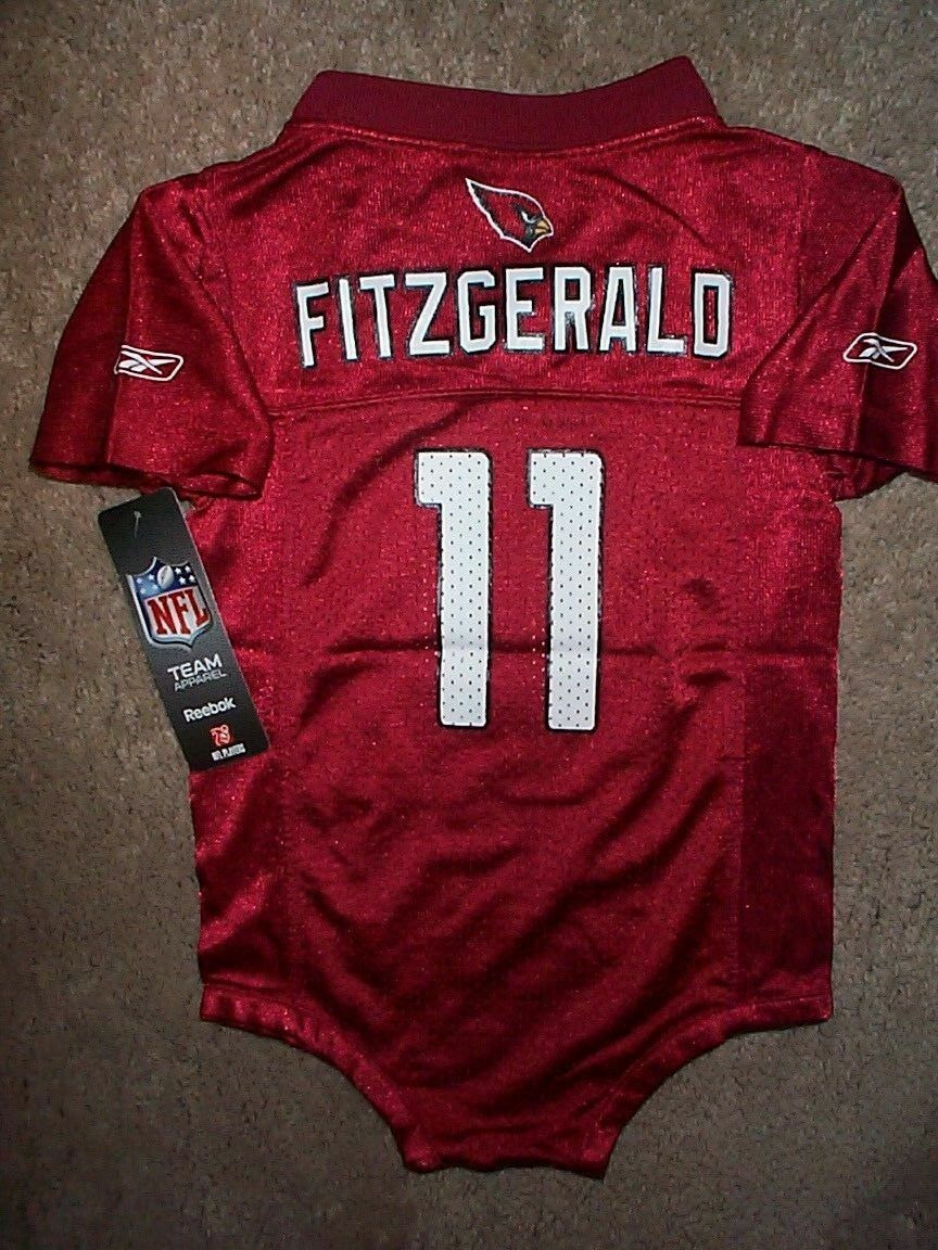 ($32) Arizona Cardinals LARRY FITZGERALD nfl INFANT BABY Jersey 6-9M 6-9 Months