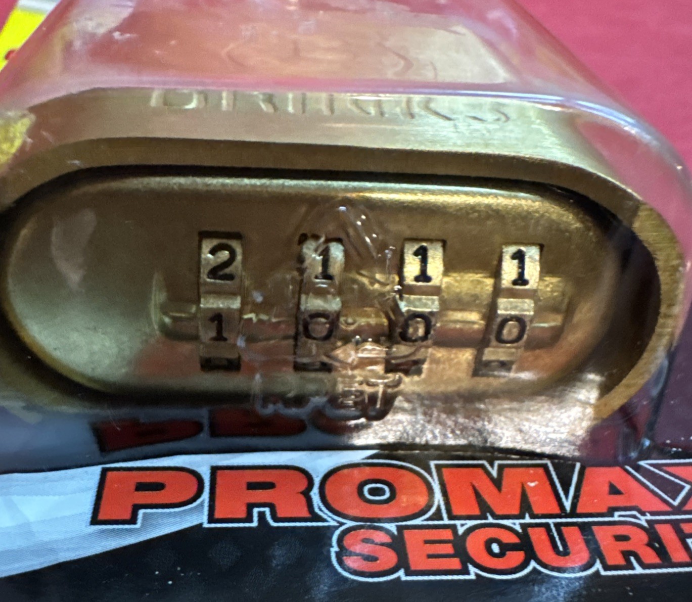 Brinks 665-50052 Combination Lock Resettable 50mm 2" Solid Brass