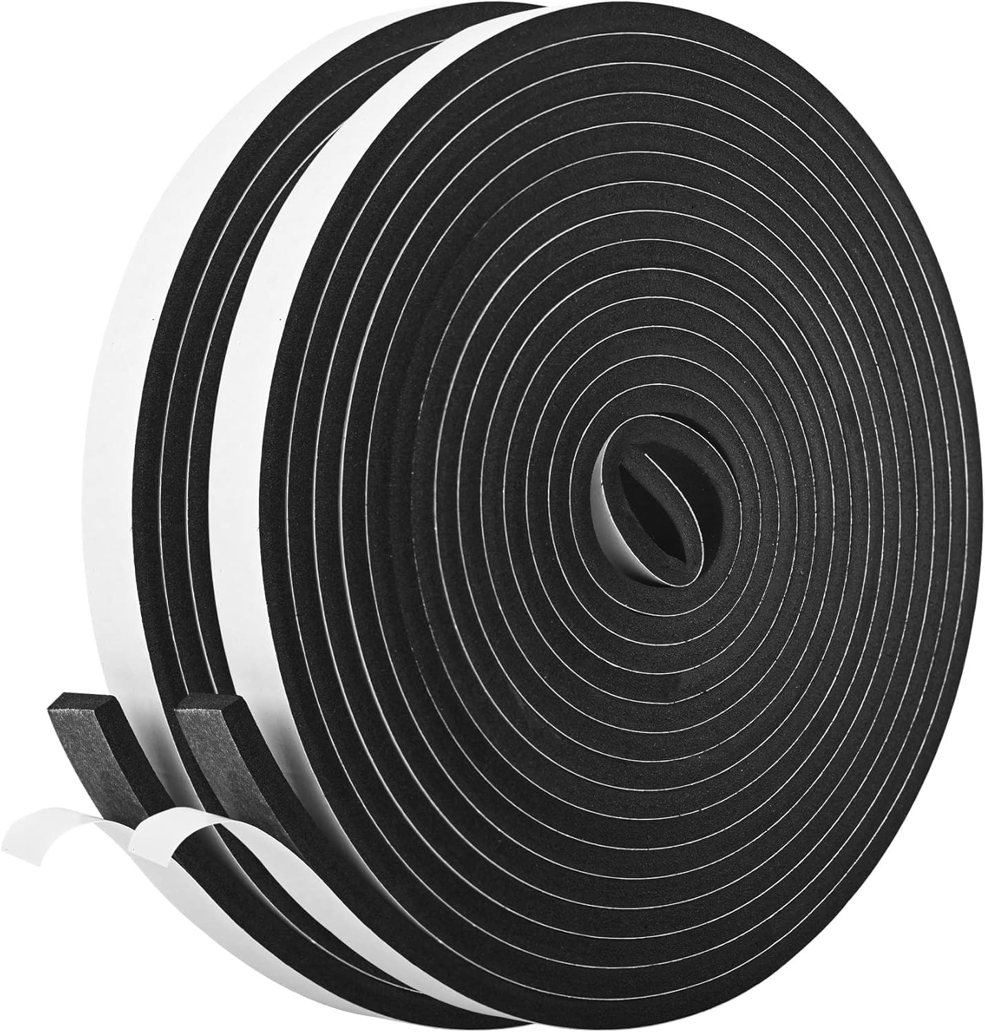 Self Adhesive Foam Weatherstrip 1/2In x 1/4In x 42Ft Insulation Seal Strips