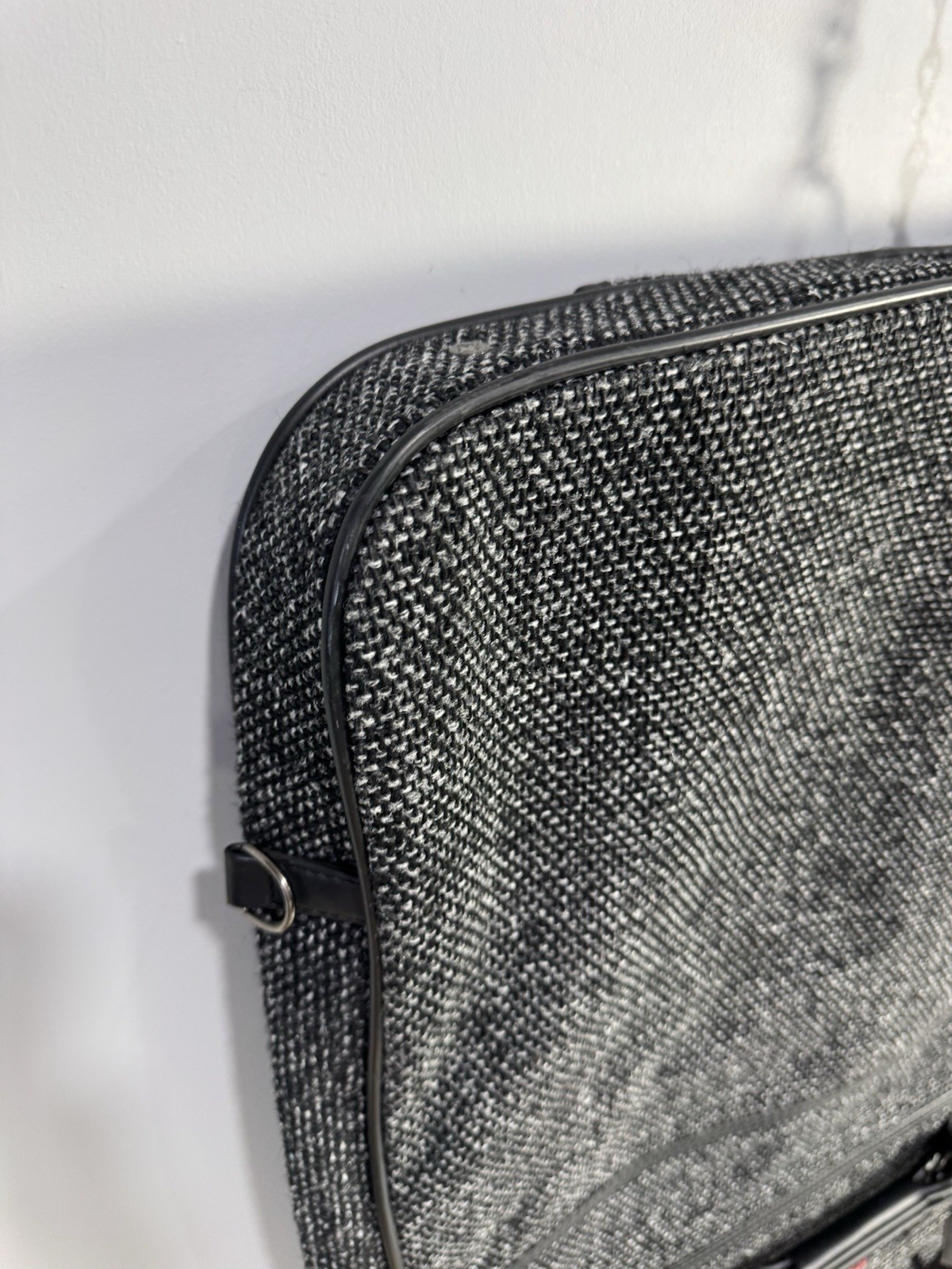 Givenchy Lugguage Weekend Garment Wardrobe Bag Charcoal Grey Tweed - EUC!