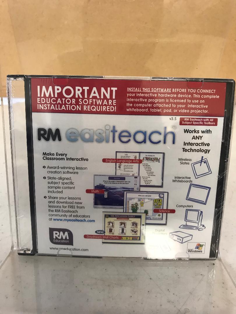 RM EasiTeach Educator Software for Interactive Classrooms ~ New/Sealed