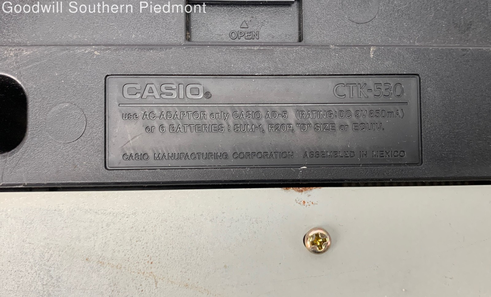 Casio CTK-530 61-Key Electronic Keyboard - Tested