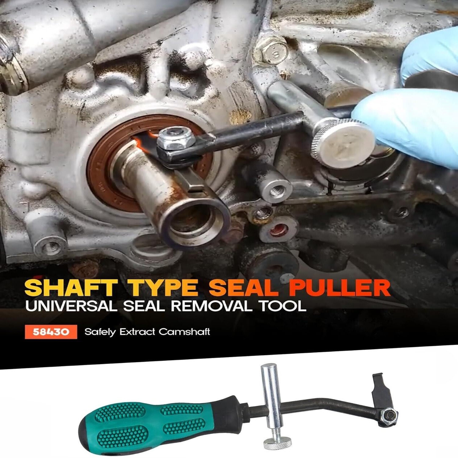58430 Shaft Type Seal Puller Tool Universal Seal Puller For Auto Motorcycles US