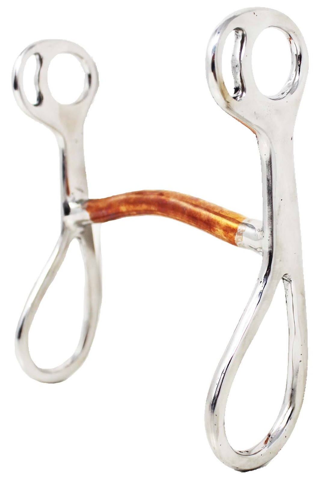 Challenger Tack Copper Mullen Bar Short Shank Horse Bit – 5” Solid Copper