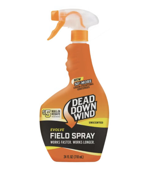 10x Dead Down Wind Unscented Evolve Field Spray 32oz Bottles