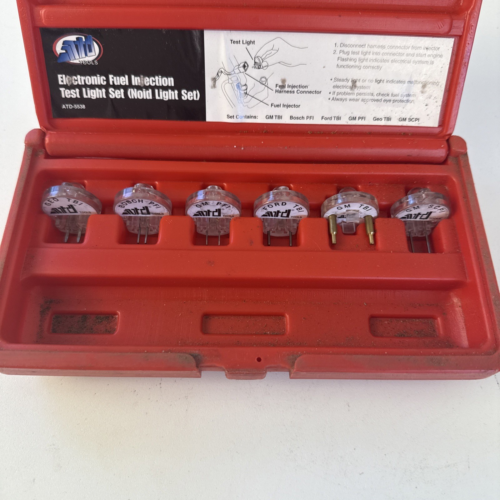 ATD 5538 Electronic Fuel Injection Test Light Set