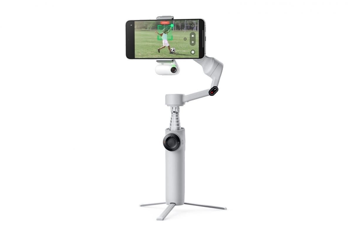 Insta360 INSTAFLOW2AI Flow 2 Plus Foldable Phone Gimbal, AI Multi-Person